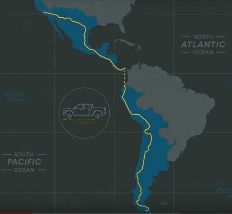 rivian south america map