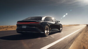“Whole new level”: Lucid Motors boss takes all-electric Air for a spin