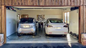 Tasmania off-grid EV owners charge their cars from solar and their own creek
