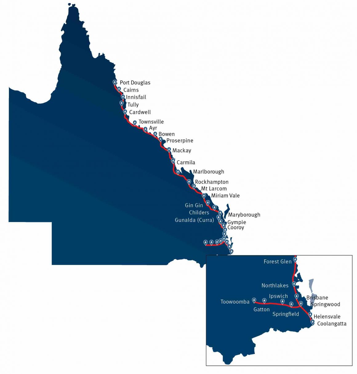 Queensland to add 13 charging stations to Electric Vehicle Super Highway