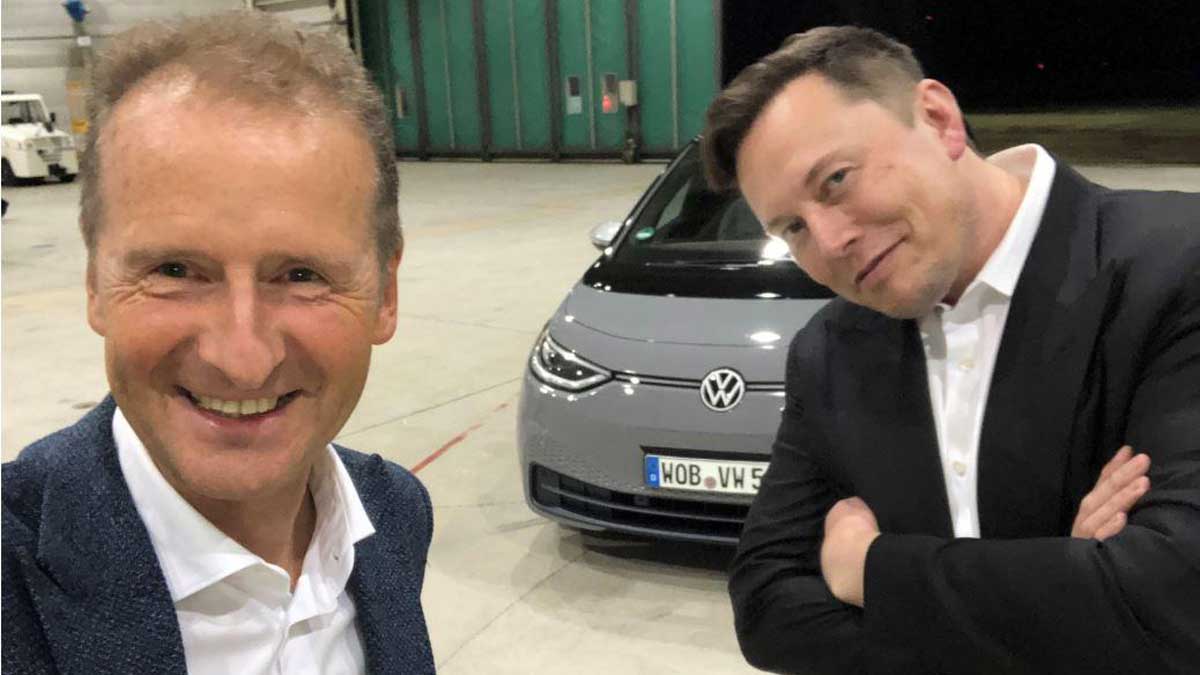 herbert diess and elon musk