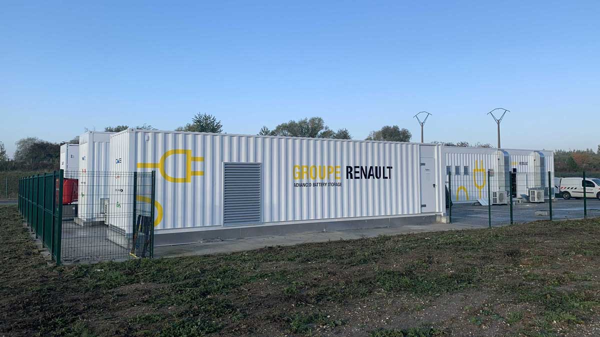 Advanced Battery Storage system-Douai, France. Image: Groupe Renault