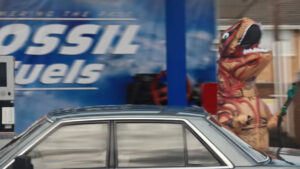Dinosaurs and the end of the ICE Age: Is this the future of electric car ads?