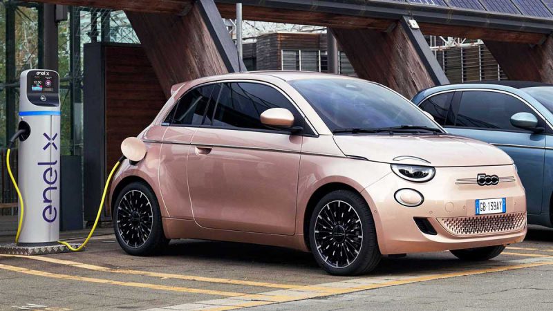 The Fiat 500 3+1 electric city car