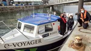 UK’s first electric ferry, using old Nissan Leaf batteries, launched in Plymouth