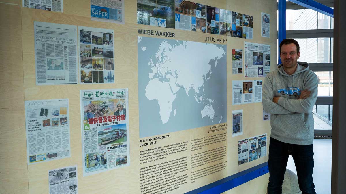 Wiebe Wakker's journey on display at the Autostadt