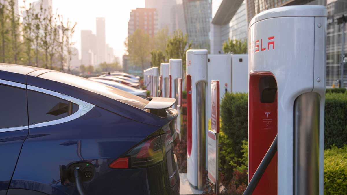 tesla superchargers