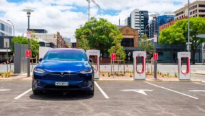 How many electric cars are there in Australia, and where are they?