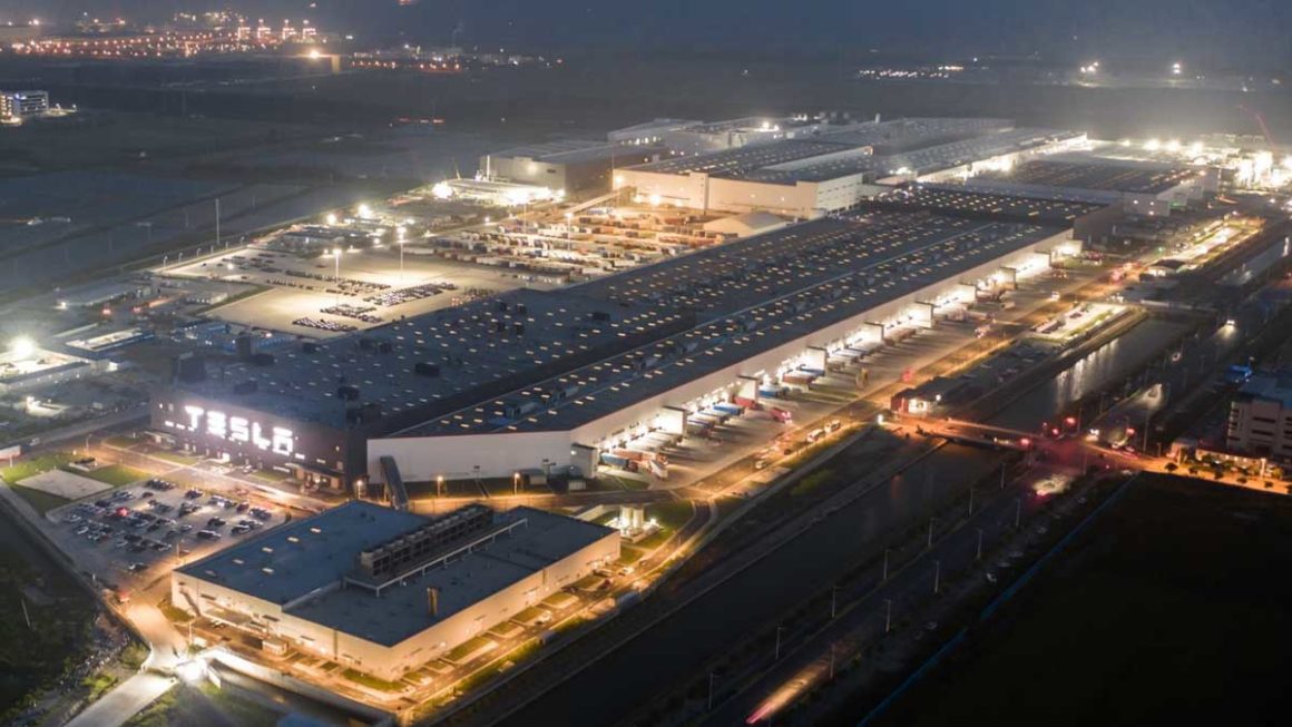 Tesla's Shanghai gigafactory. Source: Tesla