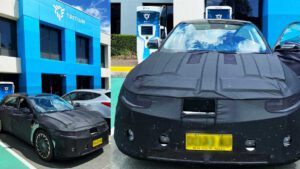 New sighting of Hyundai Ioniq 5 testing at Tritium Brisbane headquarters