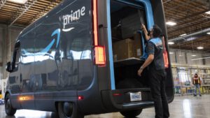 Rivian shares plunge as row over seats threatens Amazon deliveries