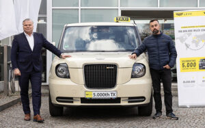 London EV Company celebrates 5,000 sales of plug-in taxi