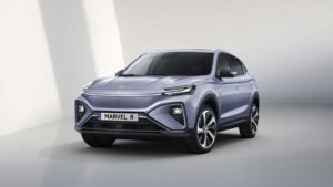 MG unveils electric tri-motor Marvel R and MG5 wagon