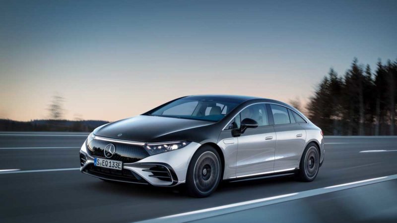 The EQS all-electric luxury sedan. Source: Mercedes-Benz