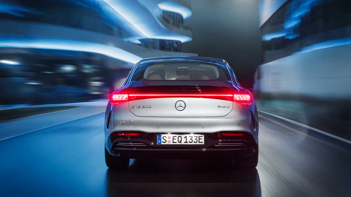 The EQS all-electric luxury sedan. Source: Mercedes-Benz