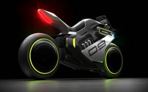 Segway unveils Tron-like Apex hydrogen-electric motorcycle