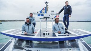 “World first” solar-fuelled hydrogen catamaran sails into clean future