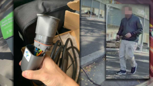 Tesla camera catches man ripping out and destroying $300 charging cable in Adelaide