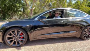 “Yee-ha!” Bob Katter blown away by Tesla Model 3 performance