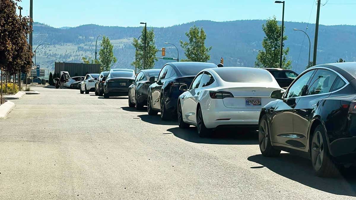 Tesla owners line up at Superchargers amid record Canada temperatures