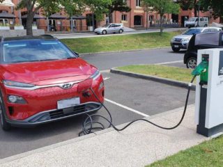 A destination charger at Cunningham Pier, Geelong. Source: Plugshare