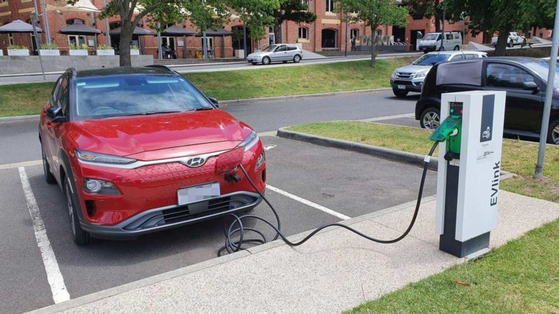 A destination charger at Cunningham Pier, Geelong. Source: Plugshare