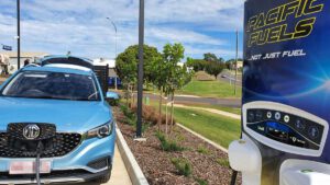 Sign of the times: Queensland petrol station adds EV charging costs to fuel prices