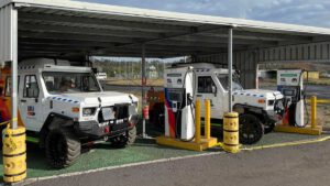 BHP coal mine installs Tritium charger for electric vehicles going underground