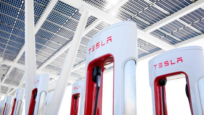 Tesla Superchargers. Source: tesla