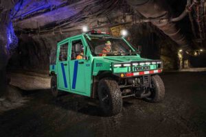 Northern Territory underground gold mine trials electric crew transport vehicle