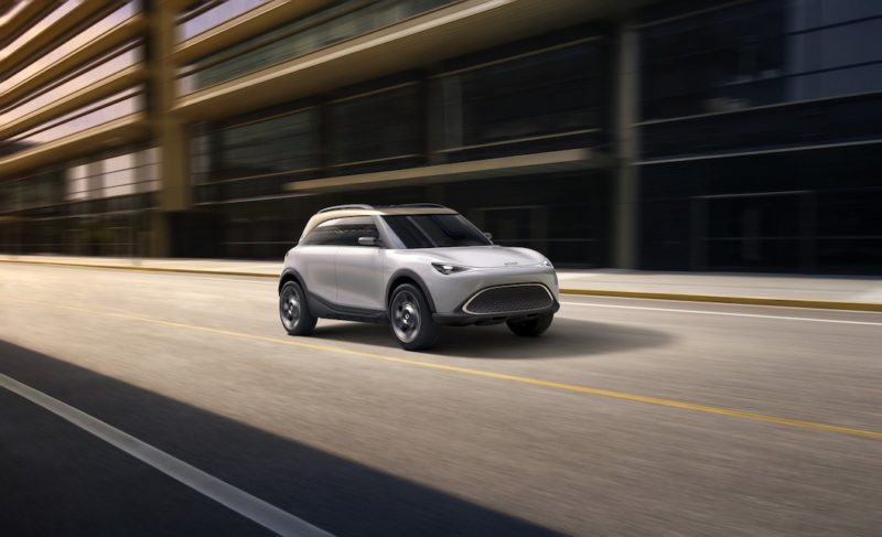 Smart Concept #1 compact SUV on the road