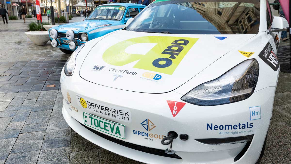 First Tesla Model 3 with roll cage to take on "petrol heads" in Targa West