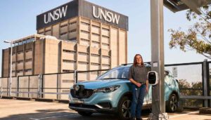UNSW solar technology powers six-bay EV station on Sydney rooftop