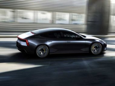 Polestar previews final design direction for the forthcoming Polestar 5. Supplied