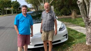 The Big Lap in a first generation Nissan Leaf, with a just-in-case generator