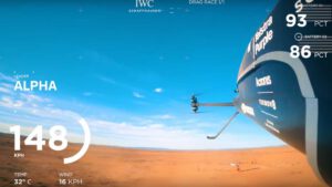 Airspeeder all-electric flying cars take off in first drag race