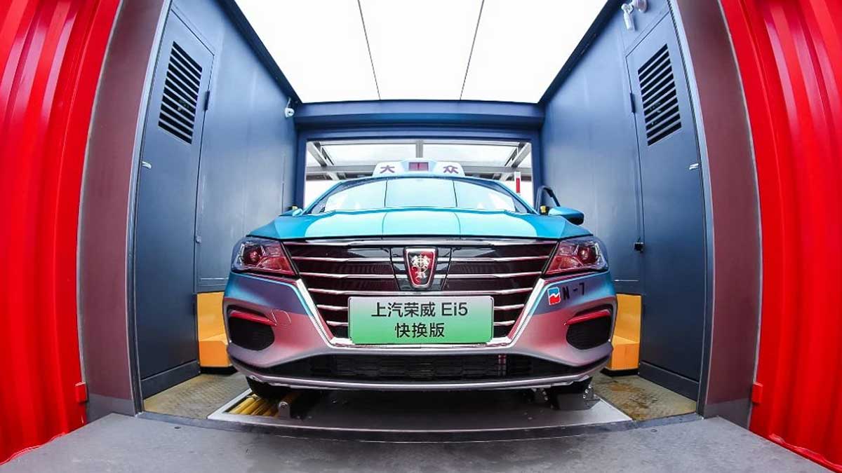 Aulton battery swap station. Source: Gasgoo