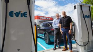 Evie steps up fast-charger network starting at Hungry Jacks