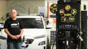 EV chargers powered by old fryer oil to fill gaps for electric cars going around Australia