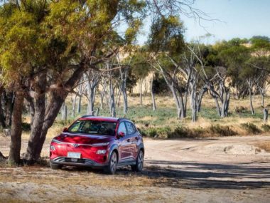 Kona Electric at Yennyenning lakes. Courtesy: Sam Blight