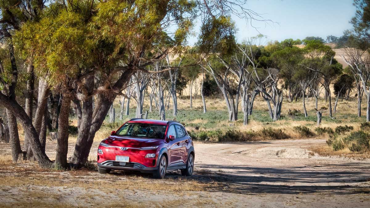 Kona Electric at Yennyenning lakes. Courtesy: Sam Blight