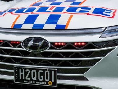 Queensland Police's new hydrogen-fuelled Hyundai Nexo. (supplied).