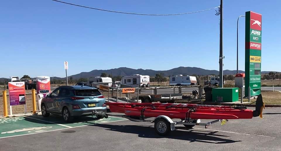 ev towing boat trailer