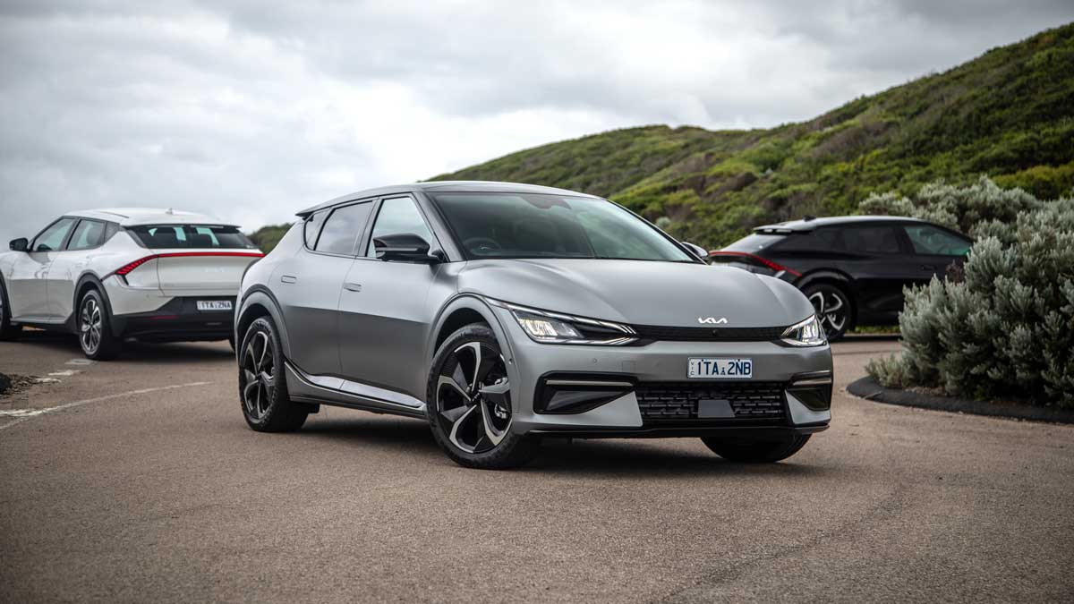 The EV6 is available in two trims and two drivetrains. Source: Kia