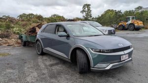 Hyundai Ioniq 5 tows stuff, tops up a Tesla, and makes a damn good brew