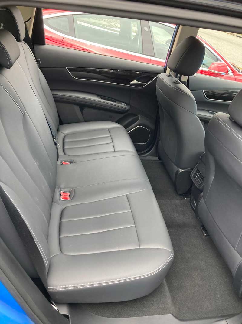 BYD e6 back seat. Supplied