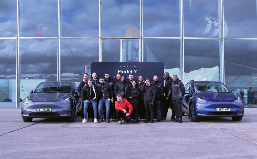 Tesla Model Y delivery event in the UK. Source: Tim Findlay/Linkedin