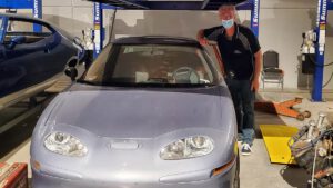 Rare GM EV1 electric car spotted at Australian auto museum