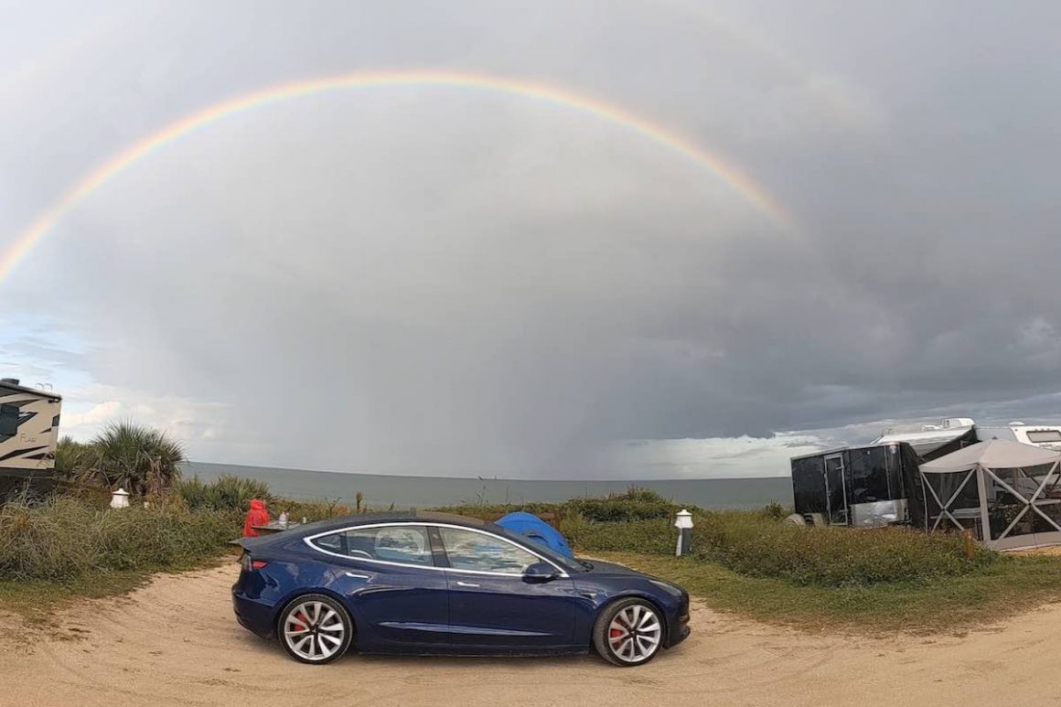 Tesla camping trip