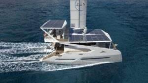 No fossil fuels: First solar electric catamaran with wing sail goes into production
